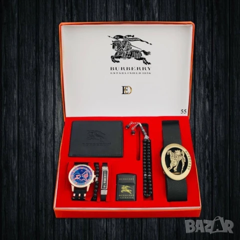 подаръчни комплекти philipp phlein louis vuitton hubloy hugo boss burberry gucci , снимка 16 - Подаръци за мъже - 51403271