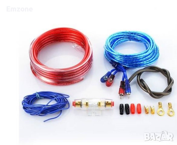 Комплект кабели за усилвател автомобил кола тонколони бушон 600W, снимка 2 - Аксесоари и консумативи - 41528319
