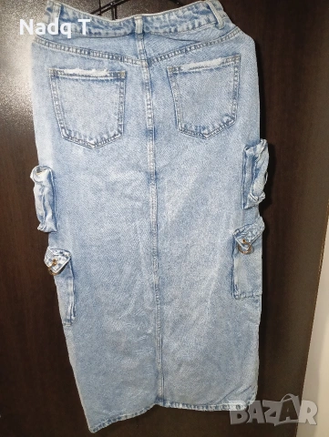 Дънкова пола , снимка 2 - Поли - 53219865