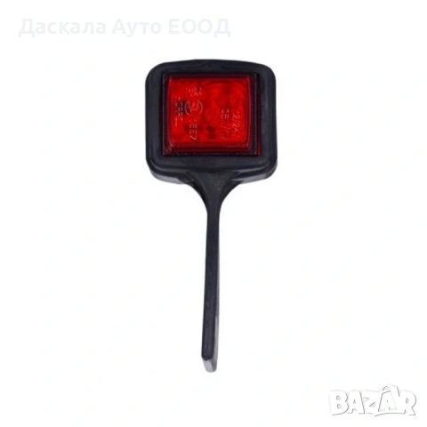 1бр. ЛЕД LED габарит квадрат висящ – бяло/червено с 6 SMD, 12-24V , ПОЛША, снимка 3 - Части - 53724326