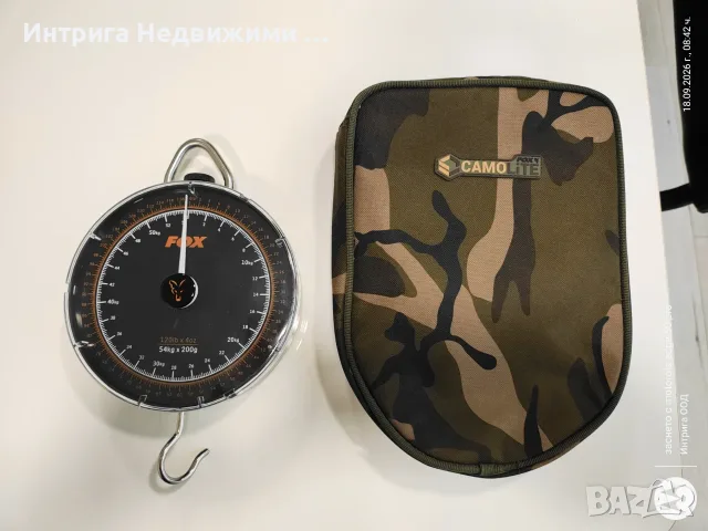 КАТО НОВ ОТ МАГАЗИНА! Механичен кантар Fox Dial Scales 120lb (54kg) + Калъф Fox Camolite, снимка 2 - Такъми - 56124537