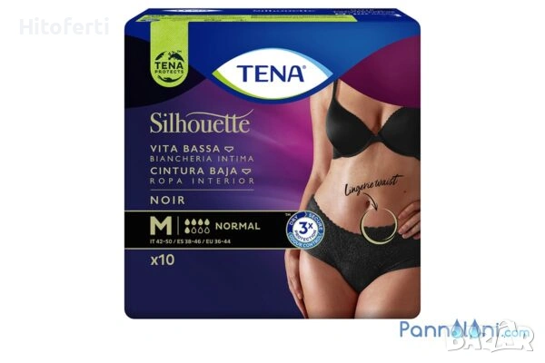 TENA Silhouette пелени с ниска талия ,абсорбиращи р.р М 10бр.
