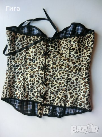 корсет леопардов принт, снимка 5 - Корсети, бюстиета, топове - 39566989