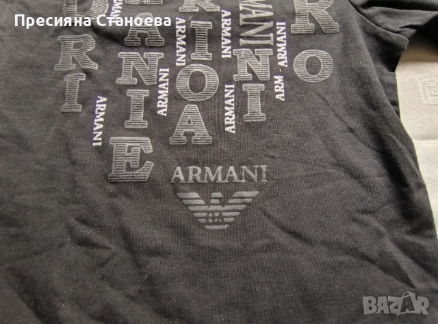 Мъжка тениска Emporio Armani, снимка 5 - Тениски - 52042315