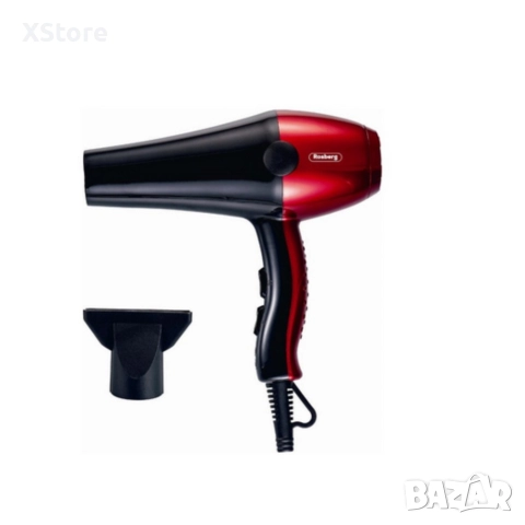 Сешоар Rosberg 2000W – Бързо сушене, прецизен контрол и надеждна защита всеки ден, снимка 6 - Сешоари - 52590050