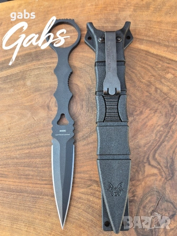 Нож Benchmade Socp Dagger с фиксирано острие и кания 176BK, снимка 6 - Ножове - 52867142
