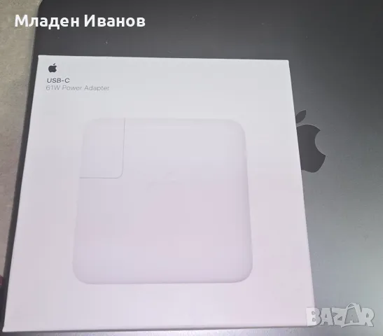 Захранващ адаптер Apple USB-C 61W - MRW22ZM/A, снимка 3 - Лаптоп аксесоари - 48217907
