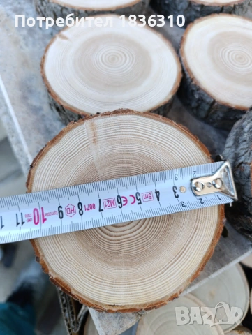 Дървени шайби от бор , снимка 6 - Декорация за дома - 53616476