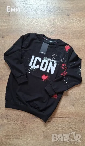 Мъжки блузи зимни ICON, DSQUARED, OFF WHITE, BURBERRY, HUGO BOSS, MOSCHINO, NIKE , снимка 9 - Блузи - 48022244