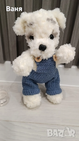 Ръчно плетено кученце, снимка 8 - Плюшени играчки - 52027985