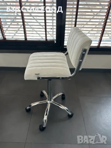 Висок стол на колелца City с 24м гаранция и безплатна доставка до офис, снимка 4 - Столове - 49942671