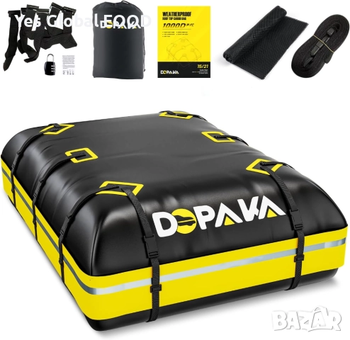 Водоустойчива багажна чанта за покрив на кола 21 куб. фута