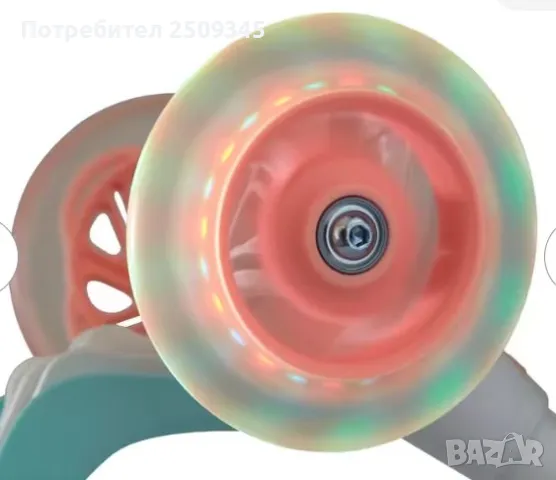 Детска светеща тротинетка до 50 кг, снимка 4 - Велосипеди - 49776429