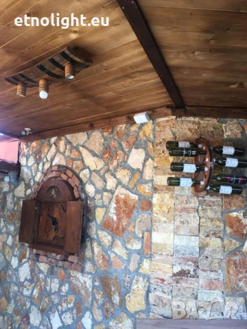 Полилеи от автентични дъбови бъчви,бурета с ръчно изработени дървени чашки!, снимка 15 - Полилеи - 50915528