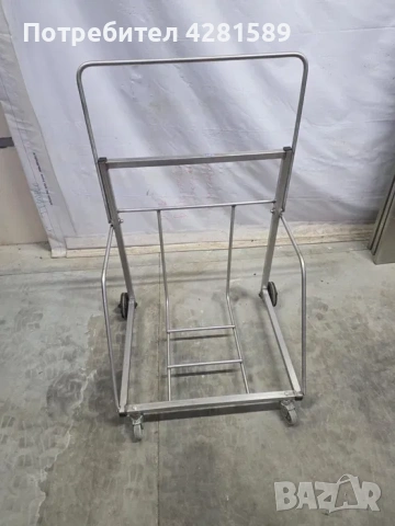 Немска хлебарска транспортна количка от неръждаема стомана, снимка 10 - Други машини и части - 53654783