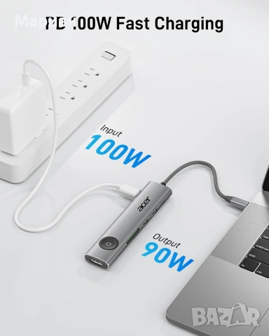 acer USB C Hub, 7-in-1 USB C to HDMI, снимка 5 - Друга електроника - 53849342