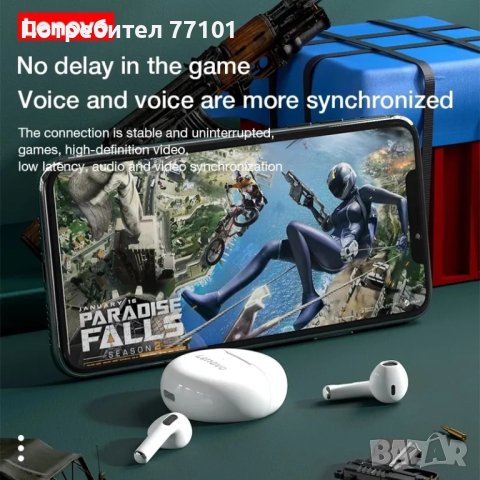 Bluetooth слушалки Lenovo-HT38, снимка 3 - Безжични слушалки - 41366323