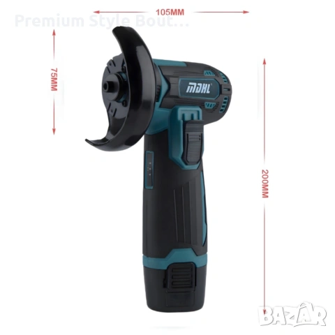 Безчетков ъглошлайф 12V - прецизно рязане и шлайфане, снимка 13 - Друга електроника - 53742491