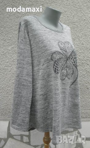 3XL Туника с красива детелина, снимка 9 - Блузи с дълъг ръкав и пуловери - 42613840