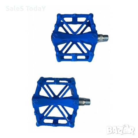 Педали за велосипед, 2 БР, черни- сини- червени, снимка 4 - Аксесоари за велосипеди - 44381845