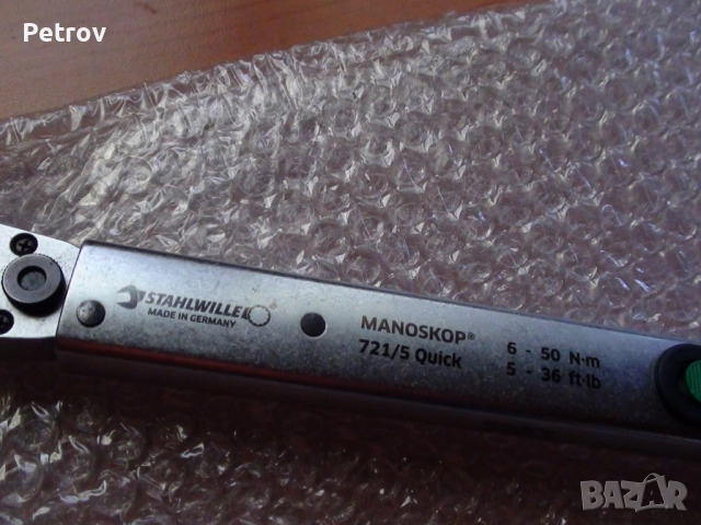 STAHLWILLE MANOSKOP 721/5 Quick - MADE IN GERMANY - 3/8" PROFI Динамометричен Ключ 6 - 50 Nm !!!!!!!, снимка 3 - Гедорета - 51516184