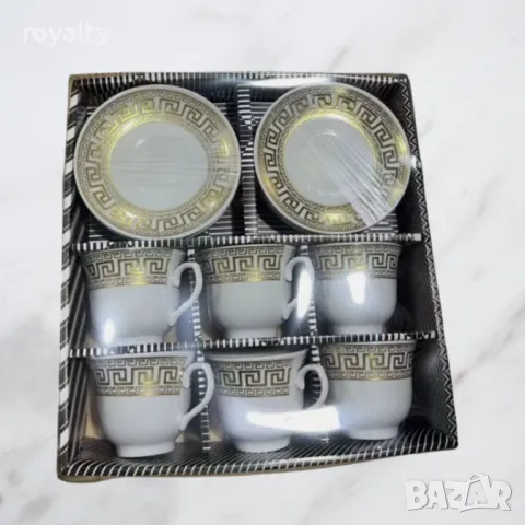 Порцеланов комплект за чай от 12 части, чаша и чинийки, снимка 3 - Други - 49002491