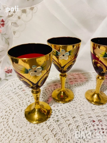 стъкло Мурано чаши, снимка 2 - Чаши - 53102872