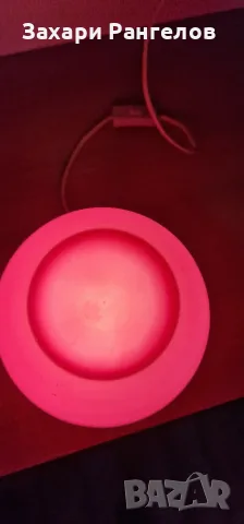 💡 Розова настолна лампа IKEA LAMPAN с LED крушка, снимка 4 - Настолни лампи - 56130013