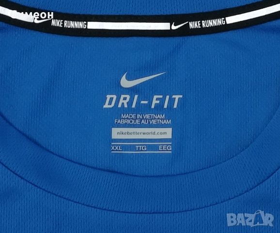 Nike DRI-FIT оригинална блуза 2XL Найк спорт фитнес тренировки, снимка 3 - Спортни дрехи, екипи - 42479609