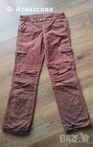 Страхотен ватиран панталон за зимата, 100% памук, размер 146-152, 10-11 години, като нов