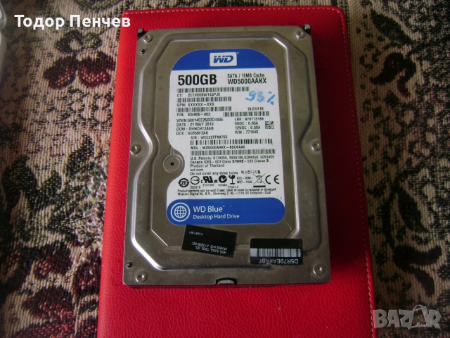 Hard disk 500 GB SATA за компютър на 93% здраве, снимка 2 - Твърди дискове - 52662261