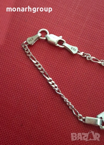 Сребърна гривна, снимка 4 - Гривни - 48396932