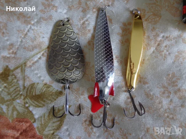 Блесни 10 броя,нови(въртящи и клатушки).Мепс,Рапала. , снимка 4 - Такъми - 54857699