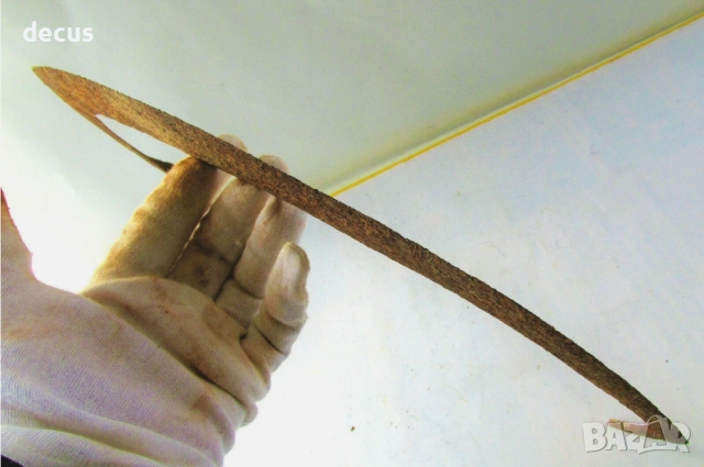 Древен железен нож, сърп косер F1 – Много рядък, снимка 4 - Антикварни и старинни предмети - 51456227