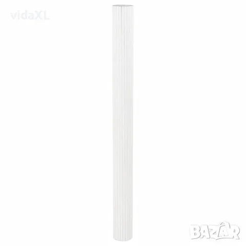 vidaXL Преграда за стая, бял, ширина 800 см, височина 165 см, бамбук, снимка 4 - Паравани - 56147477