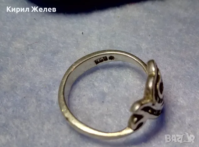 АЖУРЕН СЪРЦЕВИДЕН СКЪПОЦЕНЕН СРЕБЪРЕН ПРЪСТЕН МАРКОВО СРЕБРО 925 с ФАСЕТИРАНИ ЦИРКОНИ 54451, снимка 7 - Пръстени - 50417311