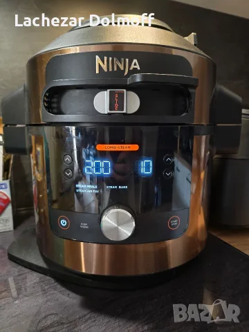 Мултикукър Ninja Foodi MAX SmartLid 11-in-1 OL650EU (7.5L) – 1760W, снимка 2 - Мултикукъри - 56244286