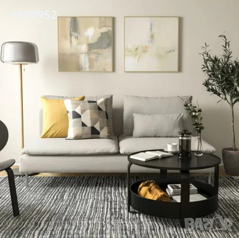 Диван Ikea Икея в бежов цвят, снимка 2 - Дивани и мека мебел - 56406949