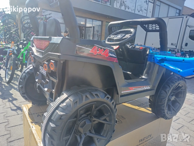 TEXAS акумулаторен джип FAST UTV син, снимка 6 - Детски велосипеди, триколки и коли - 53569336