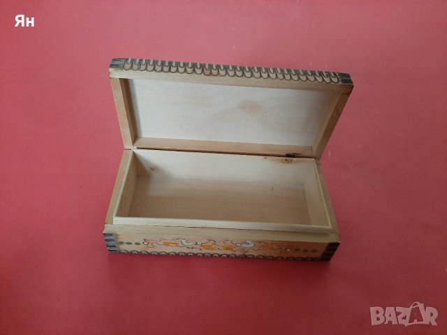 Красива Стара Дървена Кутийка , снимка 3 - Други ценни предмети - 41480204