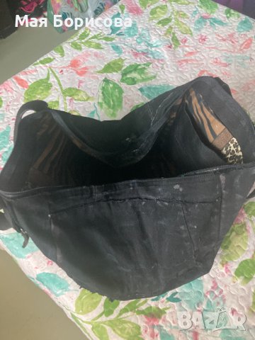 Уникална деним дамска чанта с винтидж ефект, снимка 5 - Чанти - 41684365