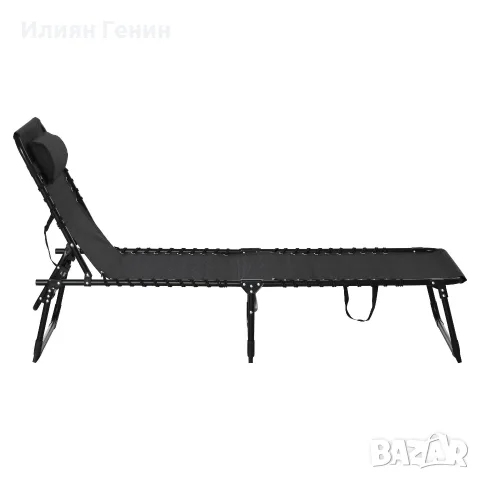 Шезлонг Outsunny, сгъваем, снимка 9 - Градински мебели, декорация  - 56171021