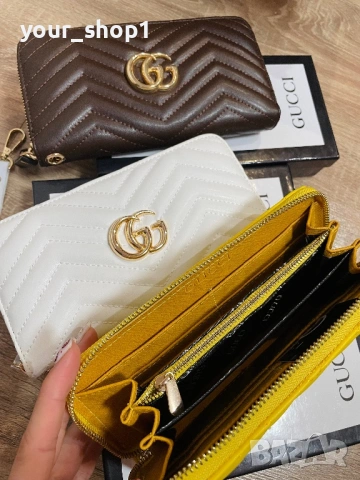 Дамско портмоне / портфейл Gucci + кутия  , снимка 3 - Портфейли, портмонета - 53115534
