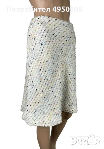 Пола „Escada Tweed“ с дължина до коляното, размер DE40, снимка 3 - Поли - 56120785