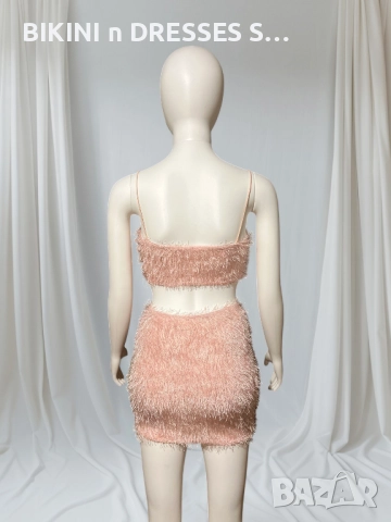 Розов комплект с ресни BARBIE TREND , снимка 6 - Корсети, бюстиета, топове - 27005658