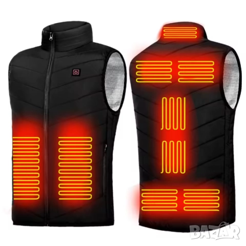 Електрически отопляем елек за зимния период с USB захранване - Unisex, снимка 4 - Елеци - 52013309