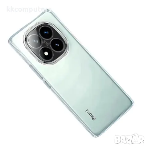 Силиконов кейс MBX 2mm, За Xiaomi Redmi Note 14 Pro 4G, Прозрачен, снимка 3 - Калъфи, кейсове - 50349737