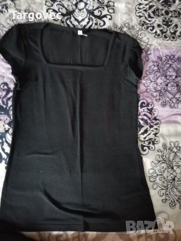 Черна дамска тениска Defacto