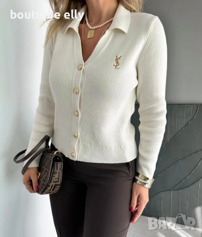 дамска блуза черно, екрю, кафяво, синьо, снимка 7 - Блузи с дълъг ръкав и пуловери - 52606475