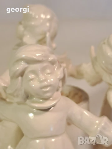 порцеланов свещник с ангелчета Goebel , снимка 4 - Декорация за дома - 50855858